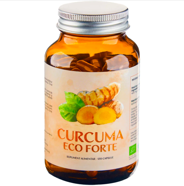 Supliment alimentar - Curcuma - ECO FORTE - 400mg - 120 tablete - Aronia Charlottenburg